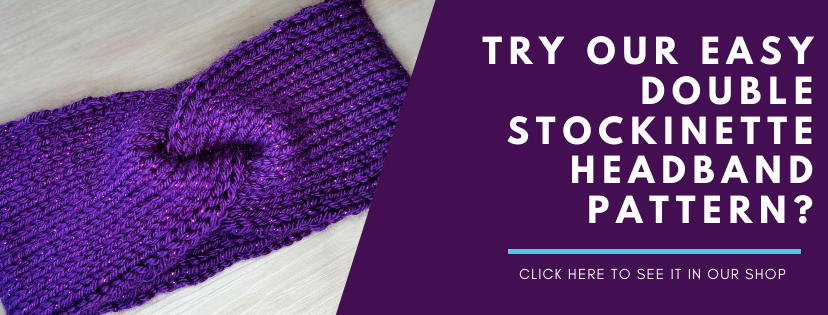 Double Stockinette Headband
