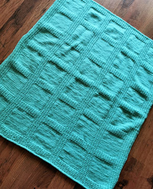 Knit baby blanket